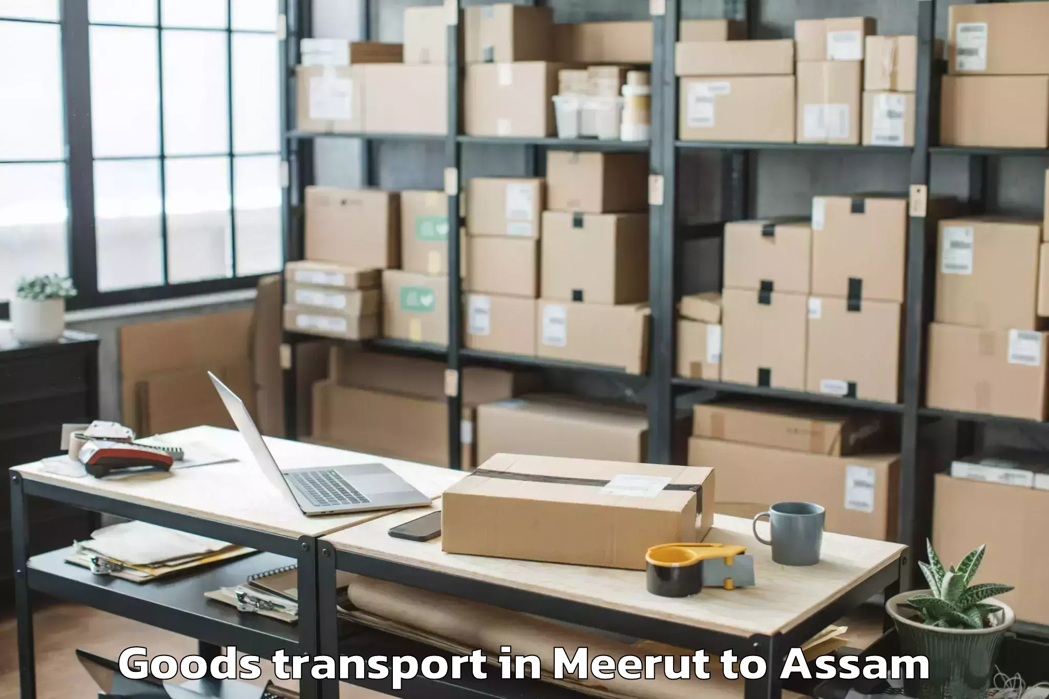 Meerut to Baihata Goods Transport Booking